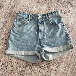 Zara High Waist Jean Shorts